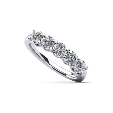 Diamond Crown Anniversary Ring