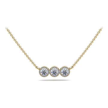 Triple Brilliance Diamond Necklace