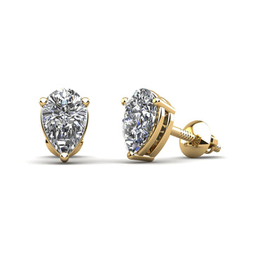 Radiant Romance Pear Shaped Stud Earrings
