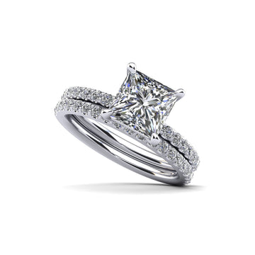 Cut To Perfection Princess Diamond Bridal Set