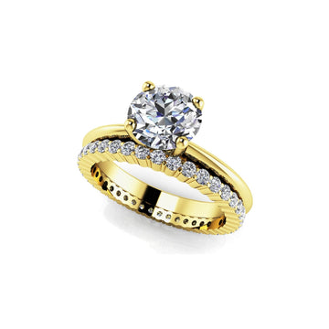 Eternal Light Round Solitaire Bridal Set