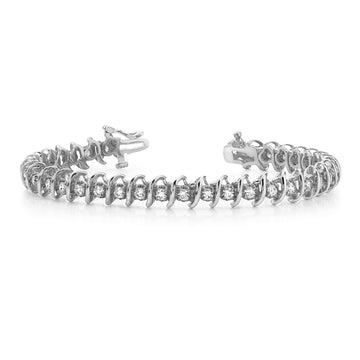 Diamond Twist Tennis Bracelet