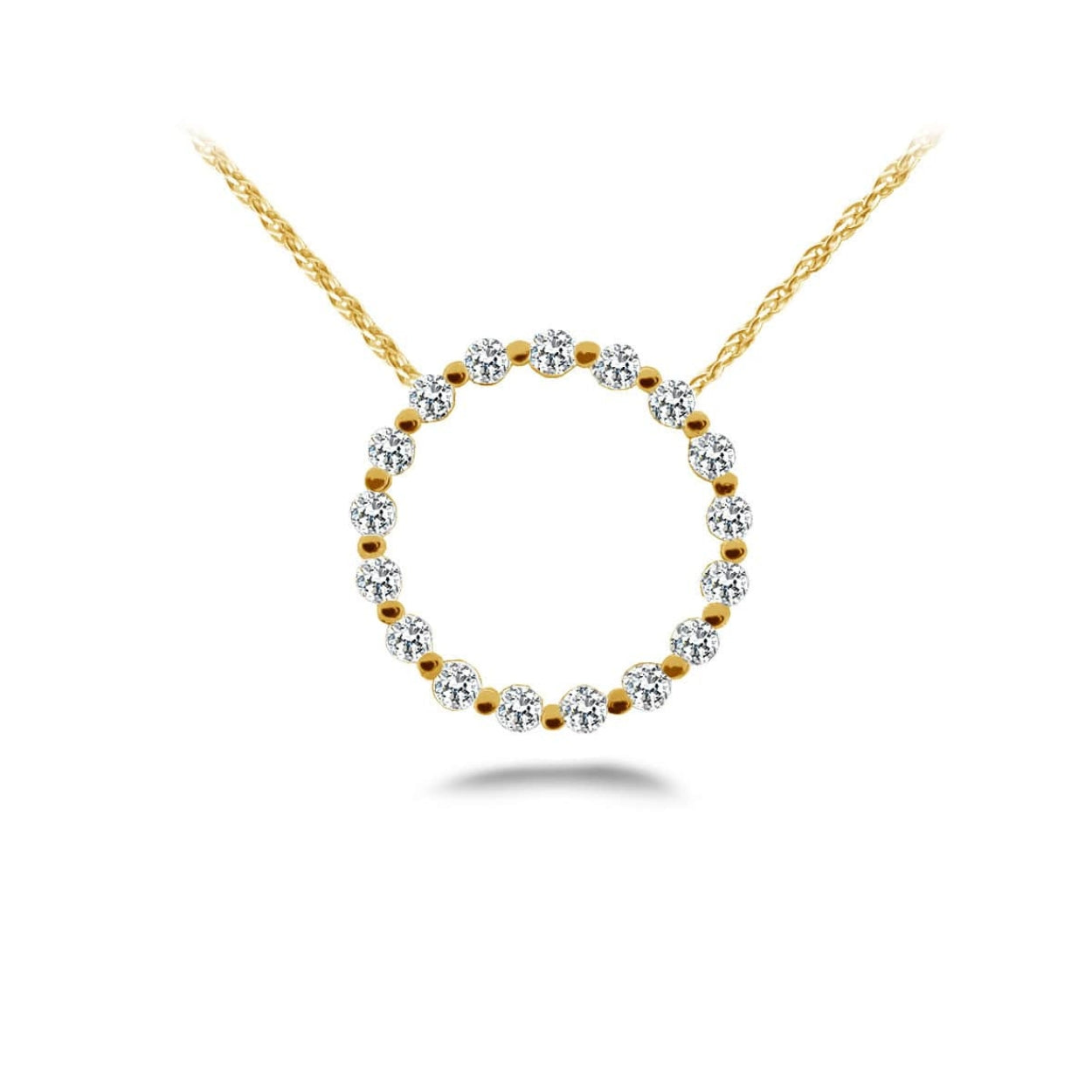 Stunning Diamond Circle Pendant