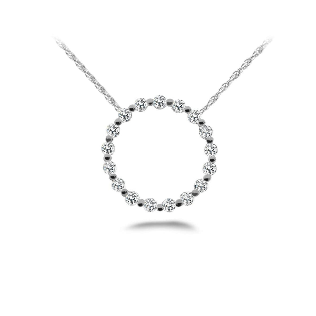 Stunning Diamond Circle Pendant