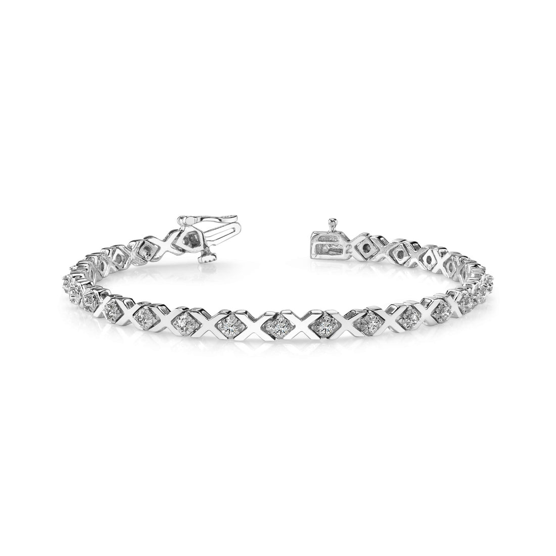 Illusion X And Diamond Bracelet