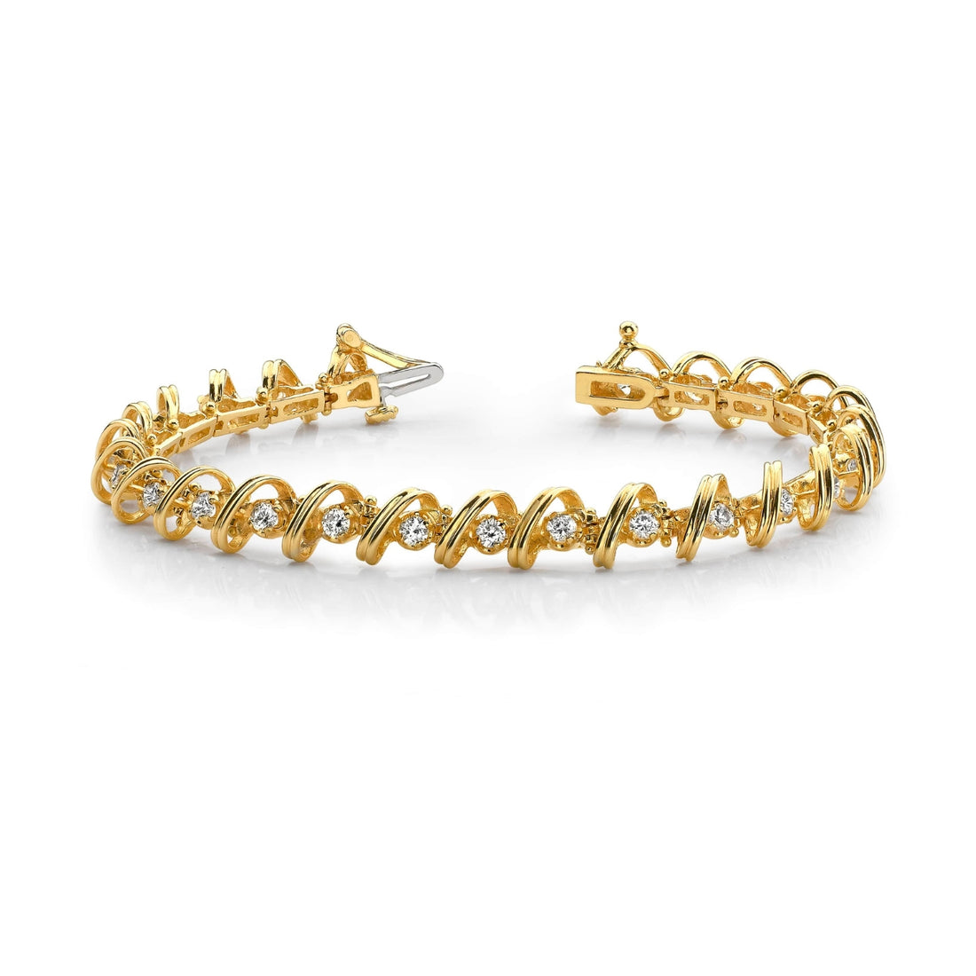 Diamond Twist Tennis Bracelet