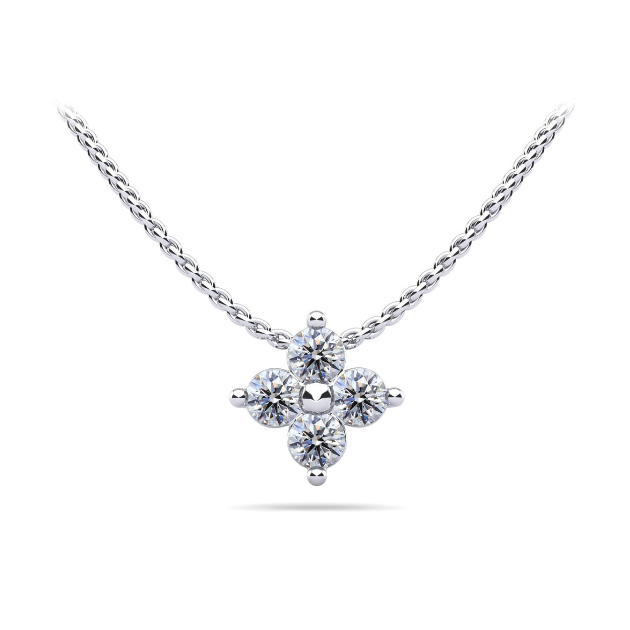 Brilliant Four Diamond Pendant