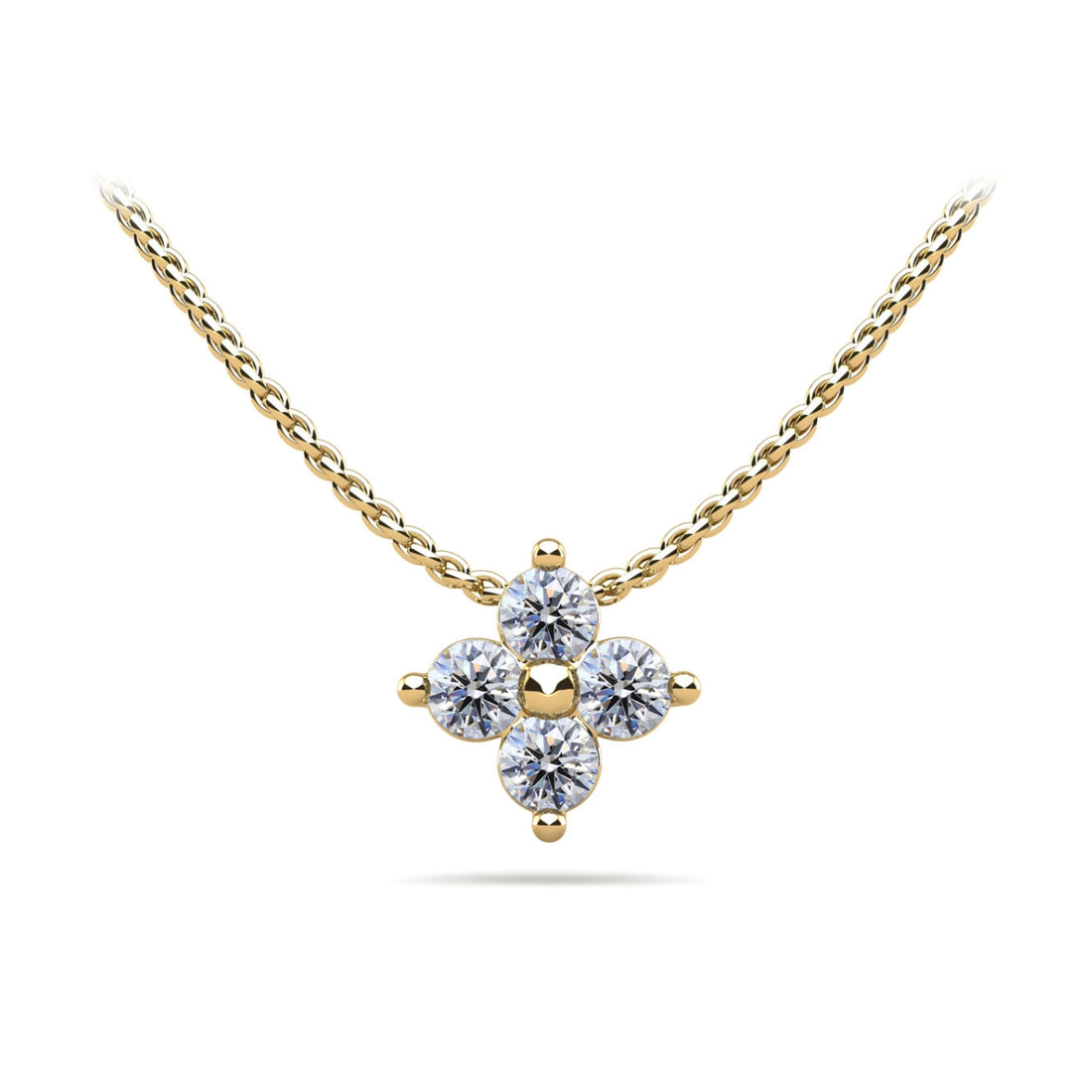 Brilliant Four Diamond Pendant