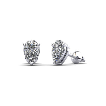 Radiant Romance Pear Shaped Stud Earrings