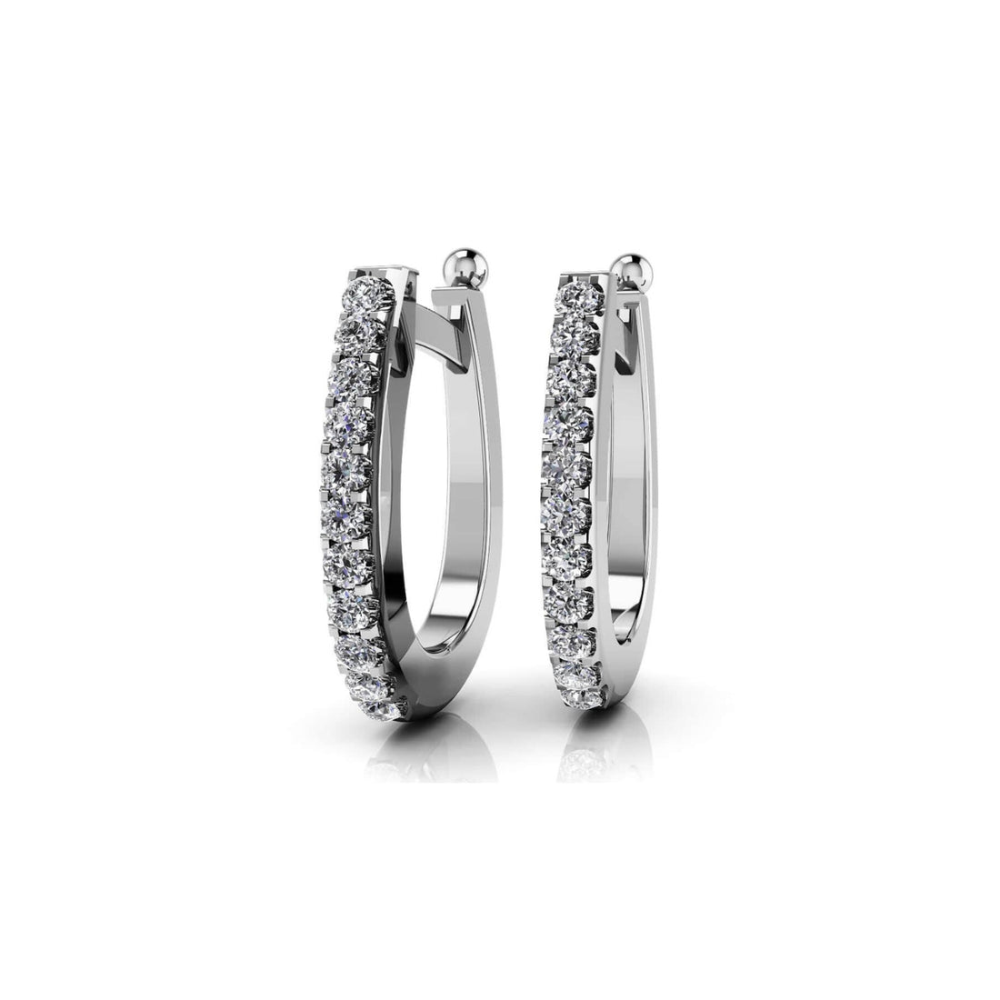 Elegant Oval Hoop Earrings