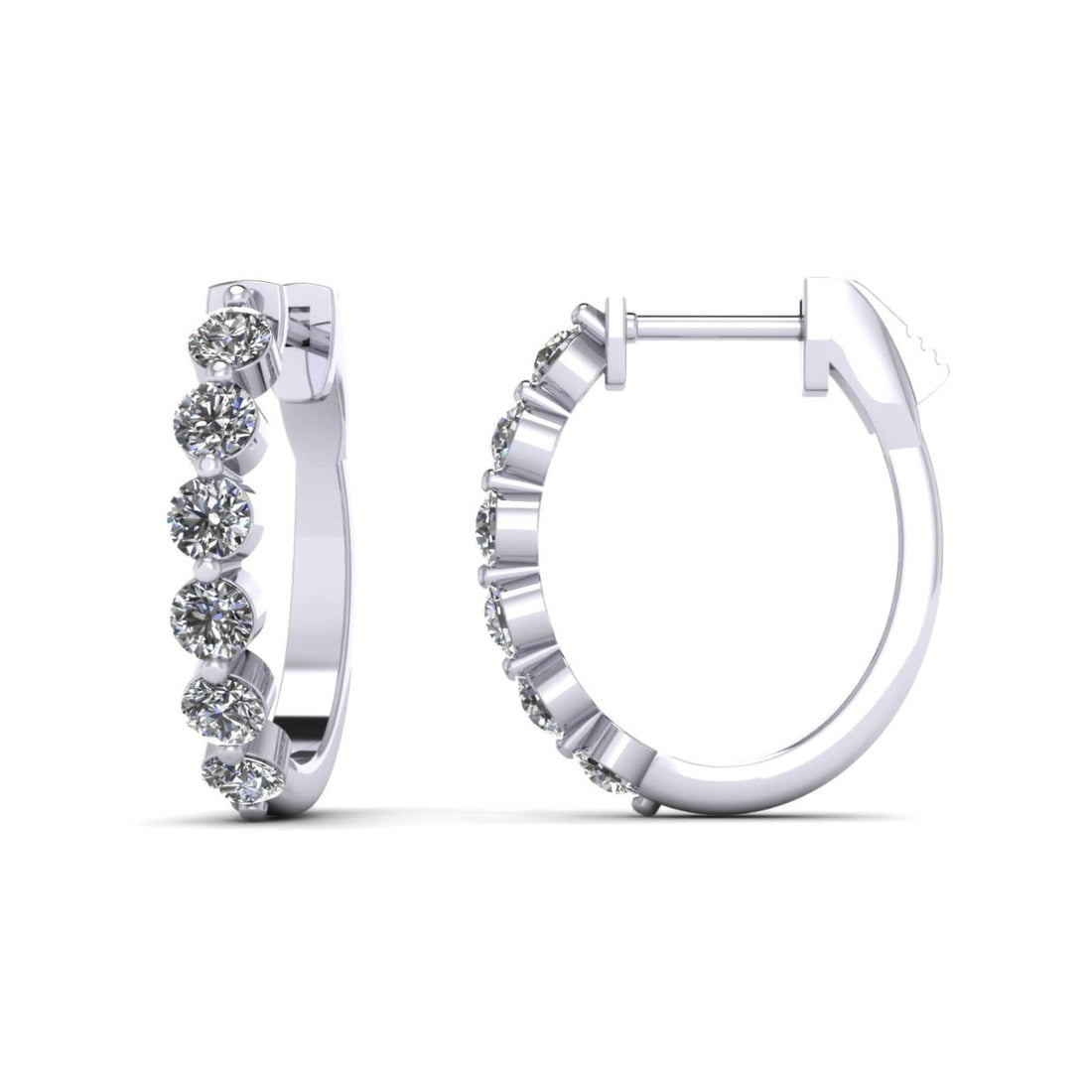 Elegant Oval Hoop Earrings