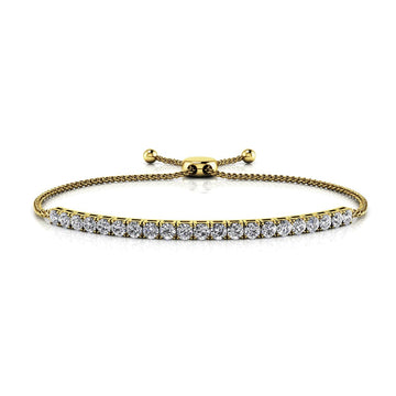 Classic 4 Prong Adjustable Diamond Bracelet