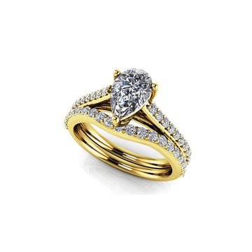Pear Shape Bridal Set